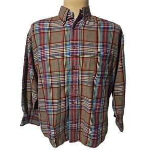Bills Khakis Men’s Plaid Button Down Shirt Long Sleeve Shirt Sz XL Multicolor